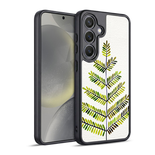 Cat Coquillette Nature Leaflets Green Gel Armour Case For Samsung Galaxy S24 5G