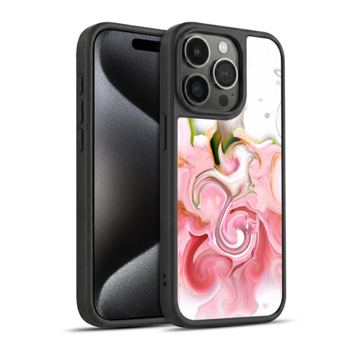 Haroulita Liquid Marble Blush Gel Armour Case For Apple iPhone 15 Pro