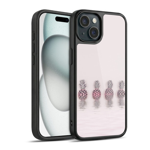 LebensArt Pastels Pineapples Gel Armour Case For Apple iPhone 15
