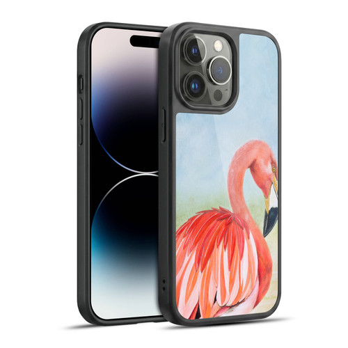 Lisa Sparling Birds And Nature Flamingo Gel Armour Case For Apple iPhone 14 Pro Max