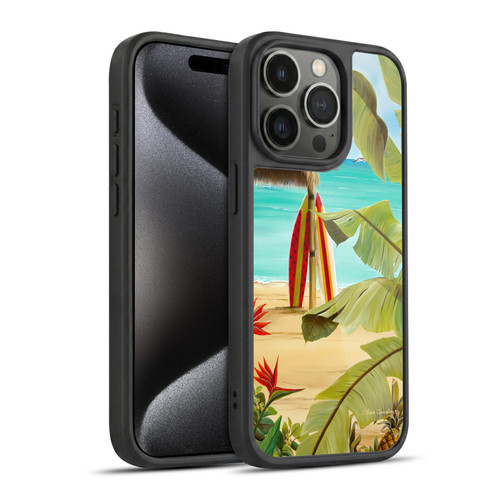 Lisa Sparling Birds And Nature Surf Shack Gel Armour Case For Apple iPhone 15 Pro