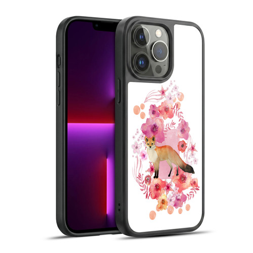 Monika Strigel Animals And Flowers Fox Gel Armour Case For Apple iPhone 13 Pro Max