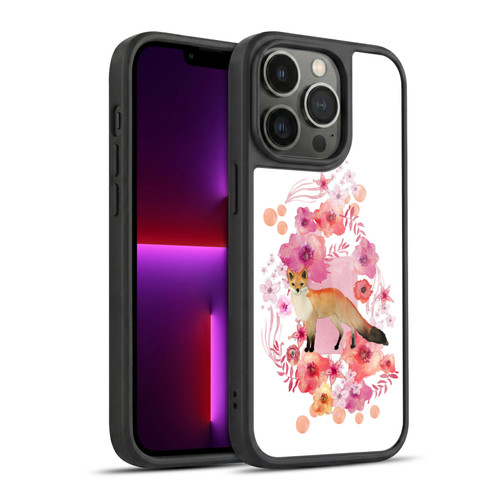 Monika Strigel Animals And Flowers Fox Gel Armour Case For Apple iPhone 13 Pro