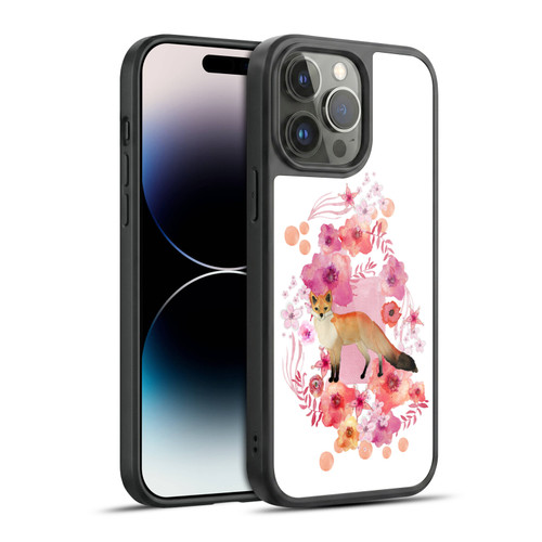 Monika Strigel Animals And Flowers Fox Gel Armour Case For Apple iPhone 14 Pro Max