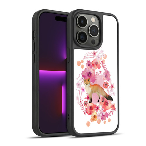 Monika Strigel Animals And Flowers Fox Gel Armour Case For Apple iPhone 14 Pro