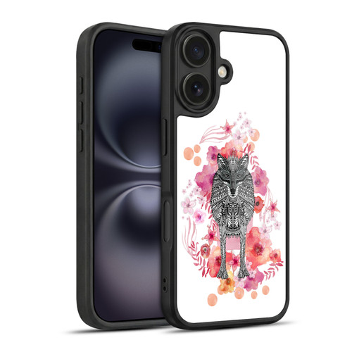 Monika Strigel Animals And Flowers Wolf Gel Armour Case For Apple iPhone 16