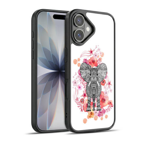 Monika Strigel Animals And Flowers Elephant Aztec Gel Armour Case For Apple iPhone 17