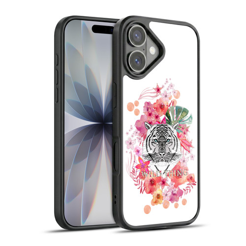 Monika Strigel Animals And Flowers Tiger Gel Armour Case For Apple iPhone 17