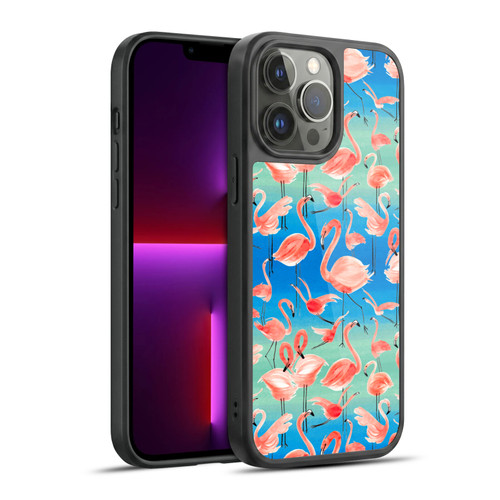 Ninola Patterns Flamingos Gel Armour Case For Apple iPhone 13 Pro Max
