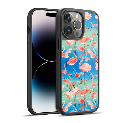 Ninola Patterns Flamingos Gel Armour Case For Apple iPhone 14 Pro Max