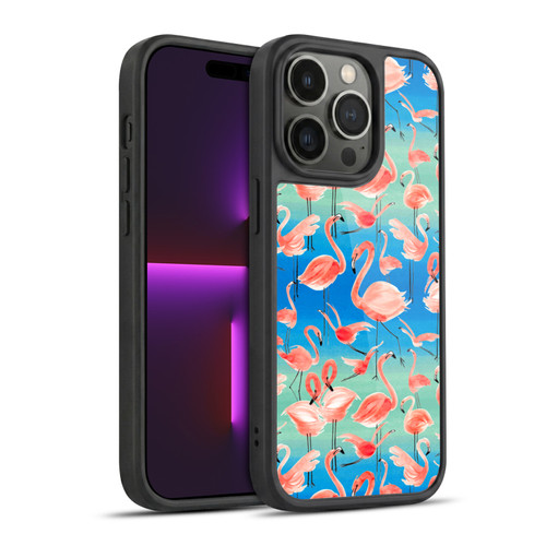 Ninola Patterns Flamingos Gel Armour Case For Apple iPhone 14 Pro