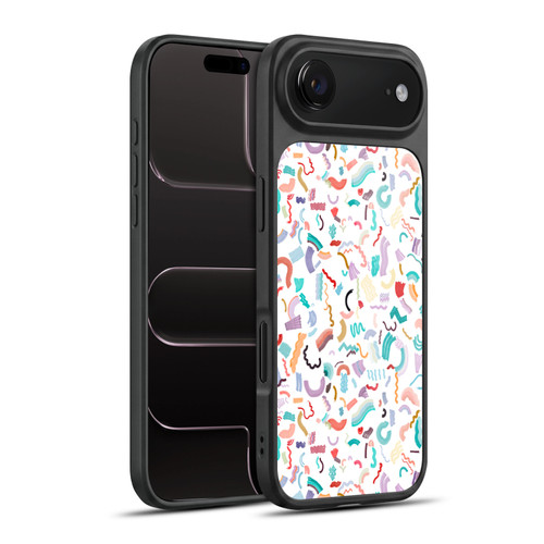 Ninola Patterns Cute Curly Shapes White Gel Armour Case For Apple iPhone 17 Air