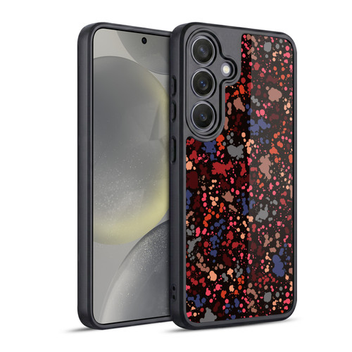 Ninola Patterns Dark Colourful Splatter Drops Gel Armour Case For Samsung Galaxy S24 5G