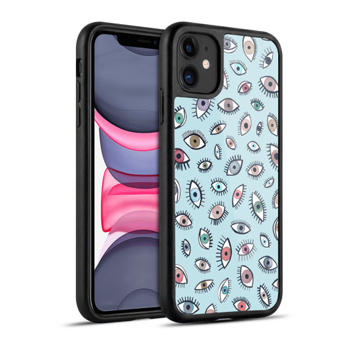 Ninola Patterns 4 Eyes Blue Gel Armour Case For Apple iPhone 11