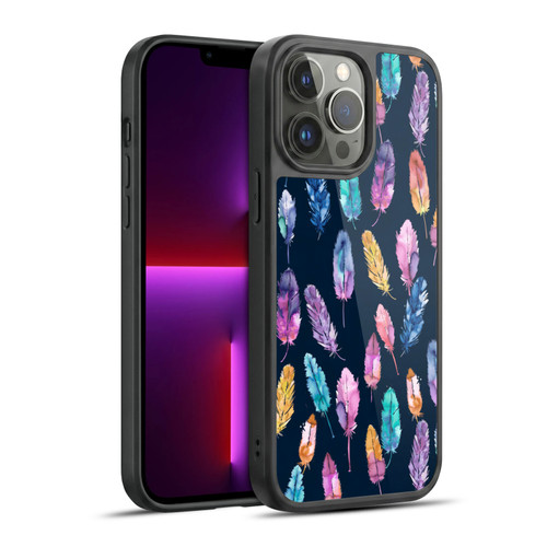 Ninola Patterns 4 Boho Feathers Gel Armour Case For Apple iPhone 13 Pro Max