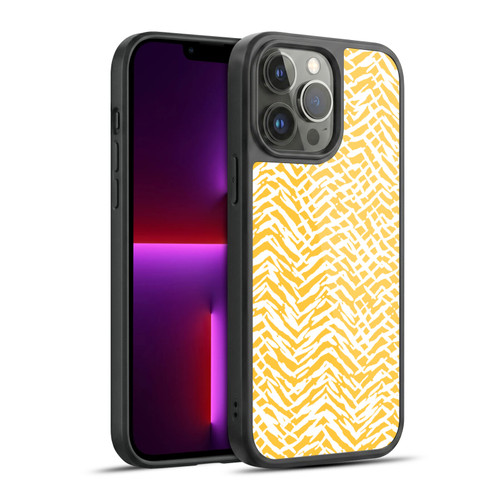 Ninola Patterns 4 Leopard Marks Mustard Gel Armour Case For Apple iPhone 13 Pro Max