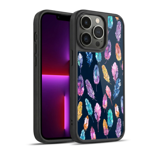 Ninola Patterns 4 Boho Feathers Gel Armour Case For Apple iPhone 13 Pro