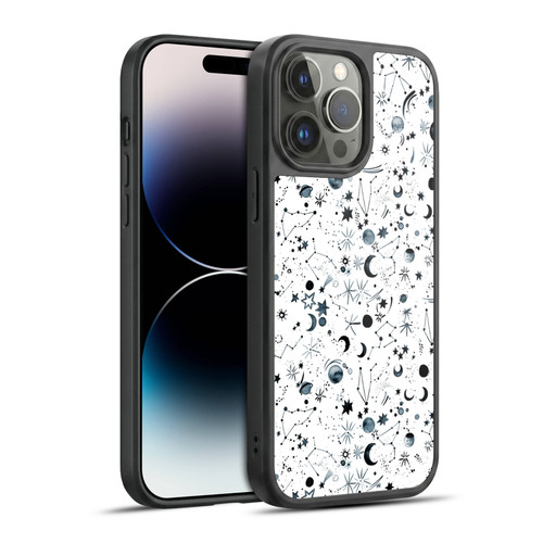 Ninola Patterns 4 Astrology Space White Gel Armour Case For Apple iPhone 14 Pro Max