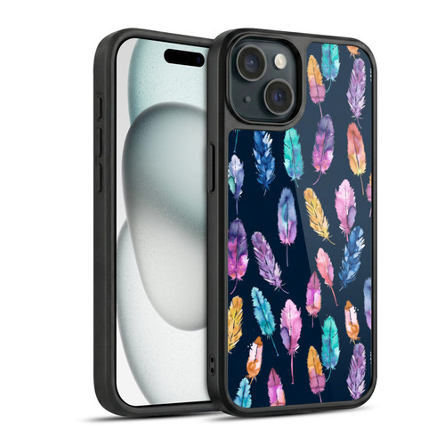 Ninola Patterns 4 Boho Feathers Gel Armour Case For Apple iPhone 15