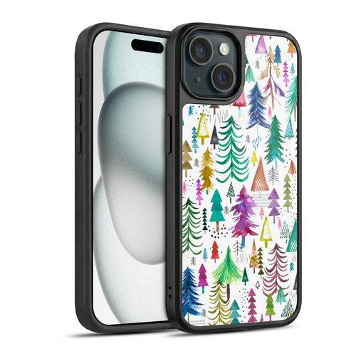 Ninola Patterns 4 Colourful Pines Gel Armour Case For Apple iPhone 15