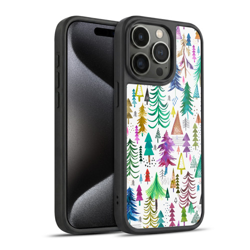 Ninola Patterns 4 Colourful Pines Gel Armour Case For Apple iPhone 15 Pro