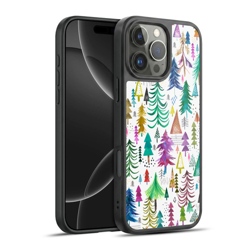 Ninola Patterns 4 Colourful Pines Gel Armour Case For Apple iPhone 16 Pro Max