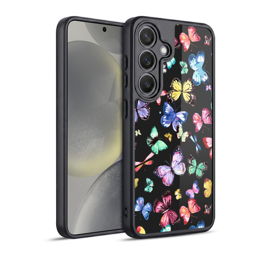 Ninola Patterns 4 Butterflies Black Multi Gel Armour Case For Samsung Galaxy S24 5G
