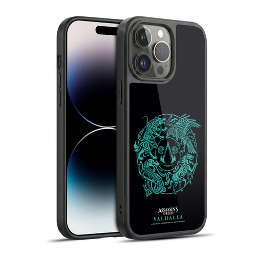 Assassin's Creed Valhalla Compositions And Patterns Animals Crest Gel Armour Case For Apple iPhone 14 Pro Max