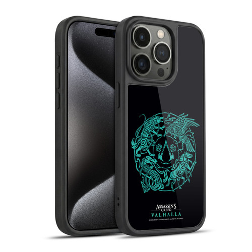 Assassin's Creed Valhalla Compositions And Patterns Animals Crest Gel Armour Case For Apple iPhone 15 Pro