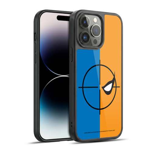 Justice League DC Comics Deathstroke Comic Art Logo Gel Armour Case For Apple iPhone 14 Pro Max
