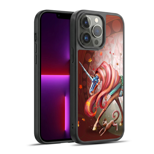 Rose Khan Unicorns Autumn Orange Gel Armour Case For Apple iPhone 13 Pro Max