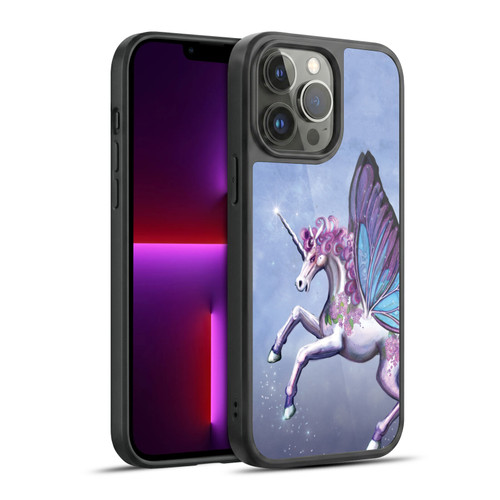 Rose Khan Unicorns Lilac Purple Butterfly Gel Armour Case For Apple iPhone 13 Pro Max