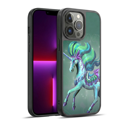 Rose Khan Unicorns Sea Green Gel Armour Case For Apple iPhone 13 Pro Max