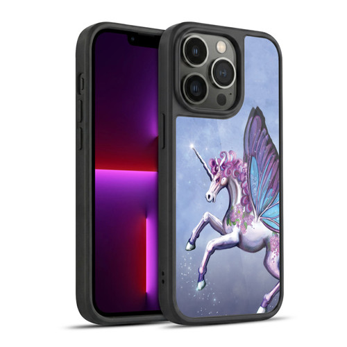 Rose Khan Unicorns Lilac Purple Butterfly Gel Armour Case For Apple iPhone 13 Pro