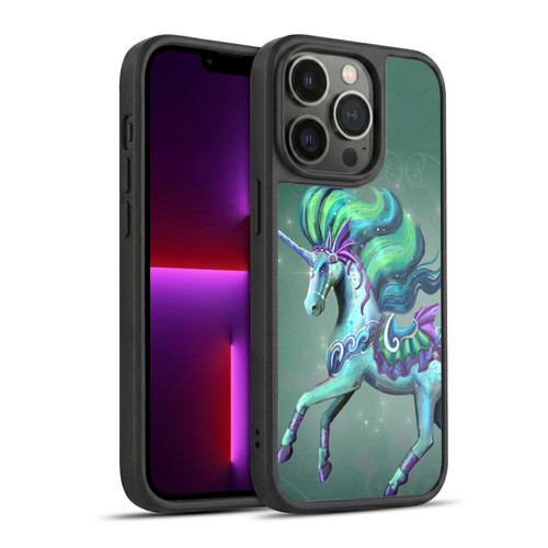 Rose Khan Unicorns Sea Green Gel Armour Case For Apple iPhone 13 Pro