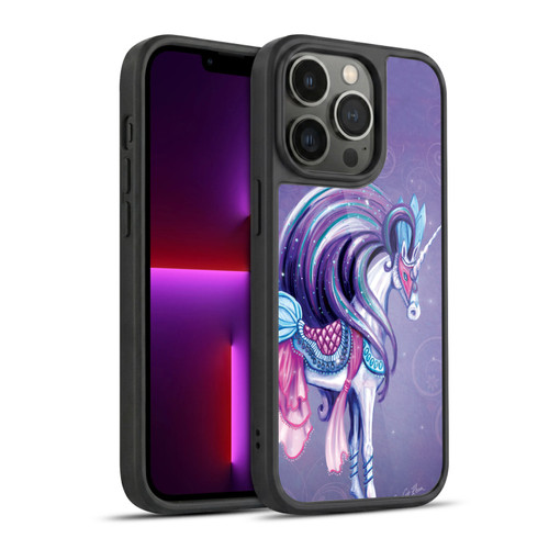 Rose Khan Unicorns White And Purple Gel Armour Case For Apple iPhone 13 Pro