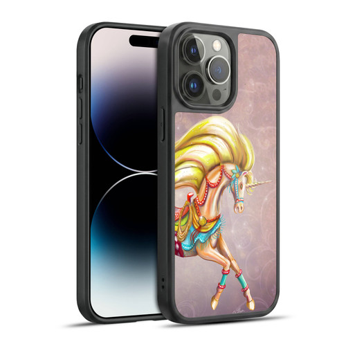 Rose Khan Unicorns Western Palomino Gel Armour Case For Apple iPhone 14 Pro Max