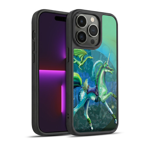Rose Khan Unicorns Green Summer Gel Armour Case For Apple iPhone 14 Pro