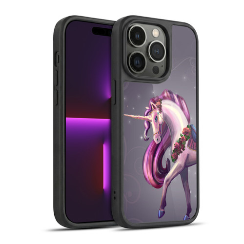 Rose Khan Unicorns Rose Red Gel Armour Case For Apple iPhone 14 Pro