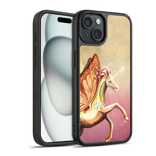 Rose Khan Unicorns Orange Tiger Lily Gel Armour Case For Apple iPhone 15