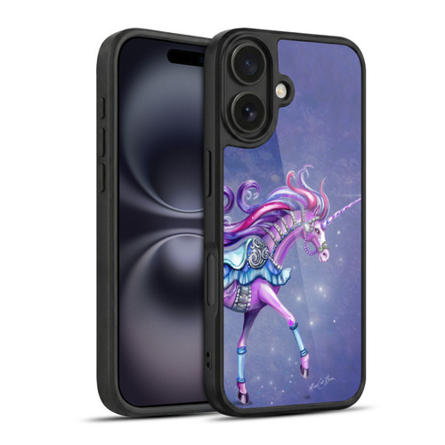 Rose Khan Unicorns Purple Carousel Horse Gel Armour Case For Apple iPhone 16