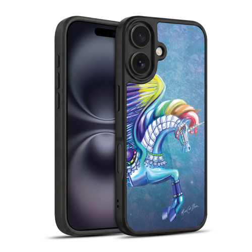 Rose Khan Unicorns Rainbow Carousel Horse Gel Armour Case For Apple iPhone 16