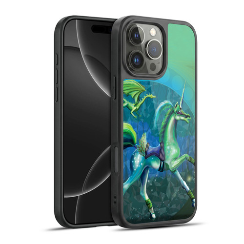 Rose Khan Unicorns Green Summer Gel Armour Case For Apple iPhone 16 Pro Max