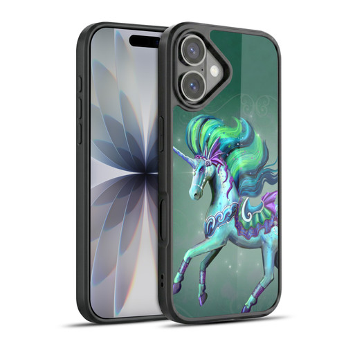 Rose Khan Unicorns Sea Green Gel Armour Case For Apple iPhone 17