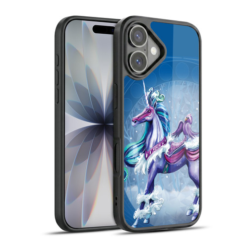 Rose Khan Unicorns Winter Blue Gel Armour Case For Apple iPhone 17