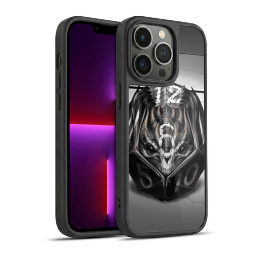 Stanley Morrison Black And White Dragon Gaming Dice Gel Armour Case For Apple iPhone 13 Pro
