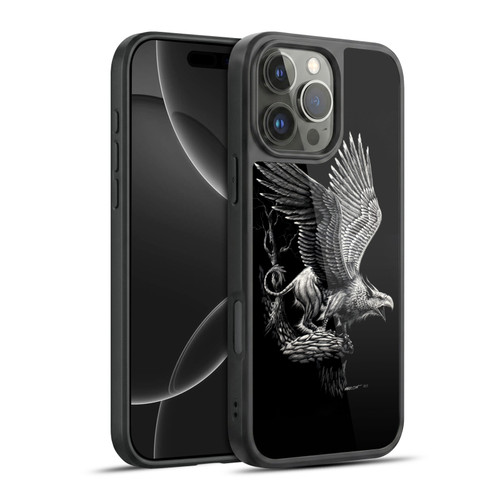 Stanley Morrison Black And White Griffon Gel Armour Case For Apple iPhone 16 Pro Max