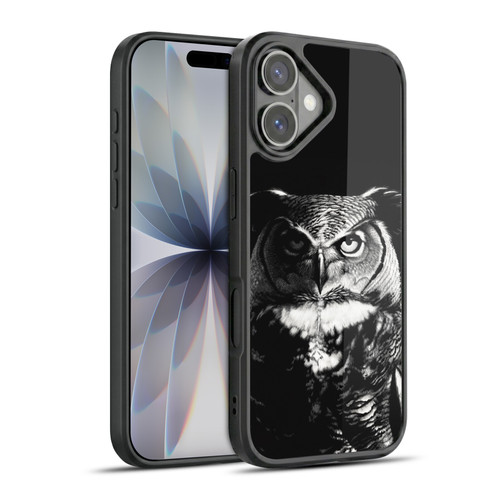 Stanley Morrison Black And White Great Horned Owl Gel Armour Case For Apple iPhone 17