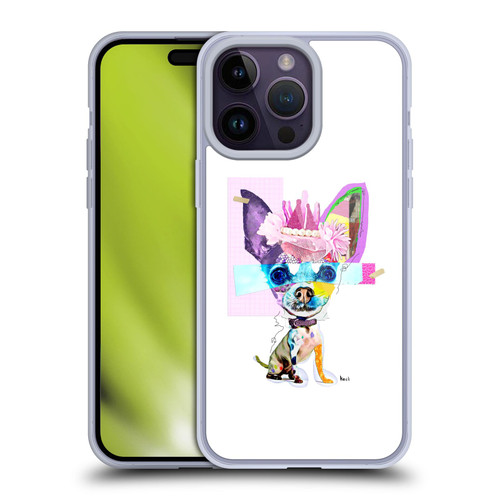 Michel Keck Animal Collage Chihuahua Soft Gel Case for Apple iPhone 14 Pro Max