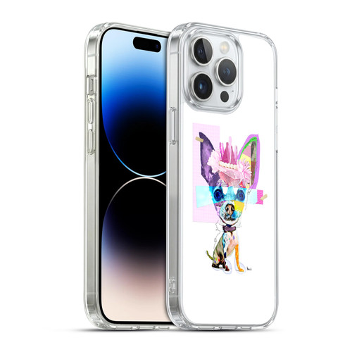 Michel Keck Animal Collage Chihuahua Soft Gel Case for Apple iPhone 14 Pro Max & MagSafe